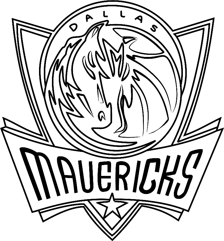 Логотип Даллас Маверикс из НБА