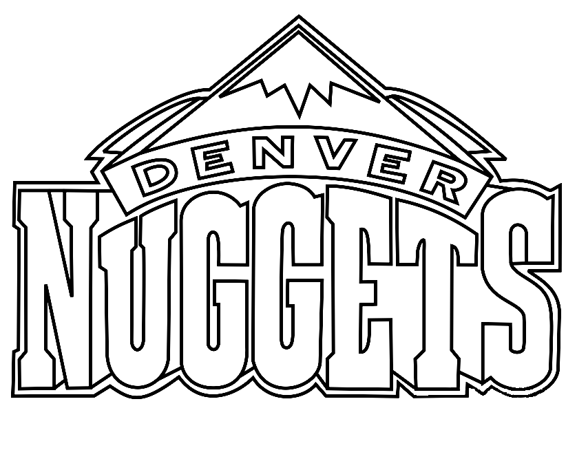 Раскраска Логотип Денвер Наггетс