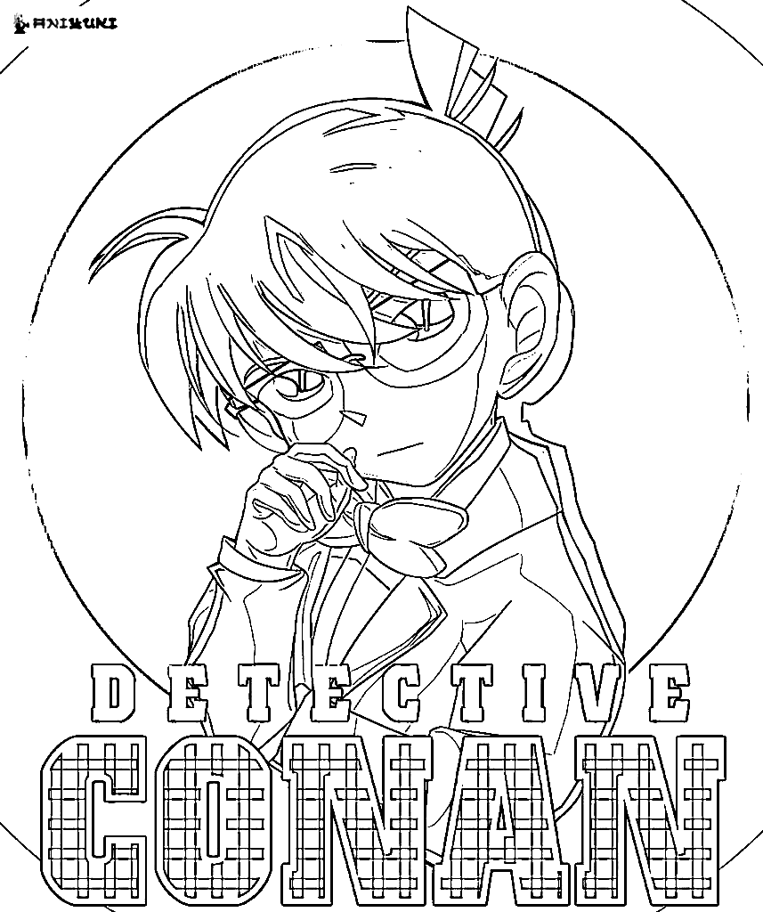 Detective Conan Coloring Page