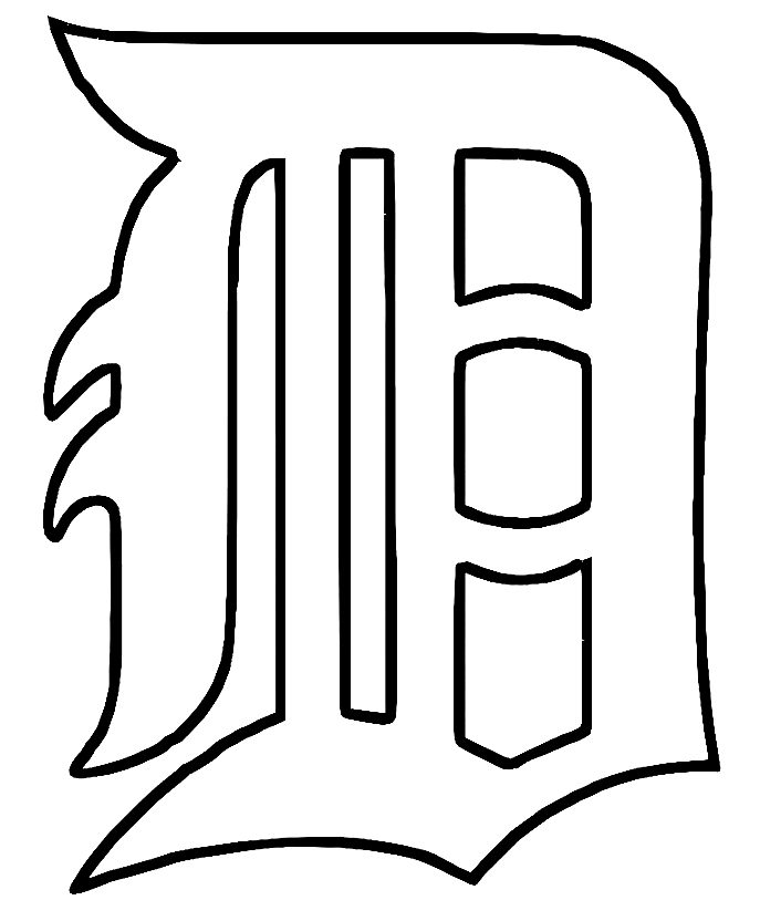 Detroit Tigers-logo van MLB