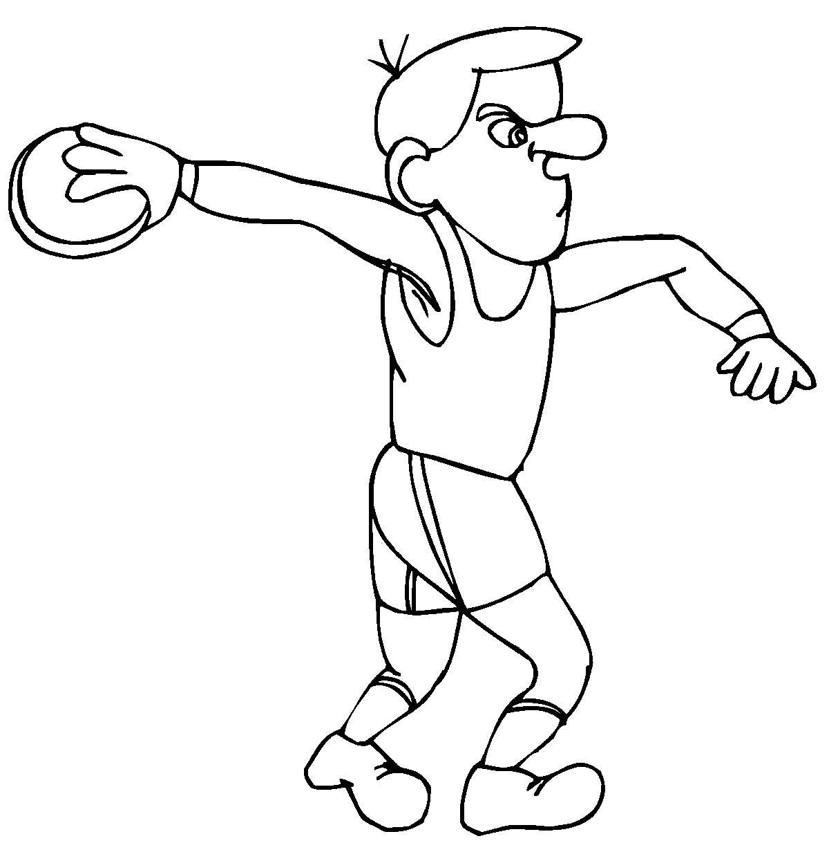 Discus Throw Coloring Pages
