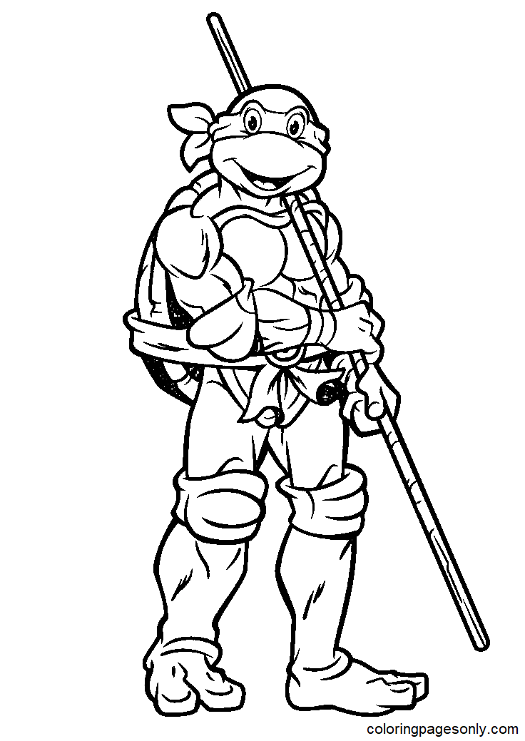 Donatello Teenage Mutant Ninja Turtles Coloring Pages Ninja Turtles Coloring Pages Coloring 
