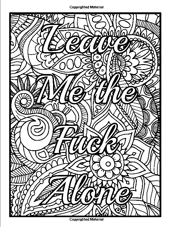 Download Swear Word Sheets Coloring Pages
