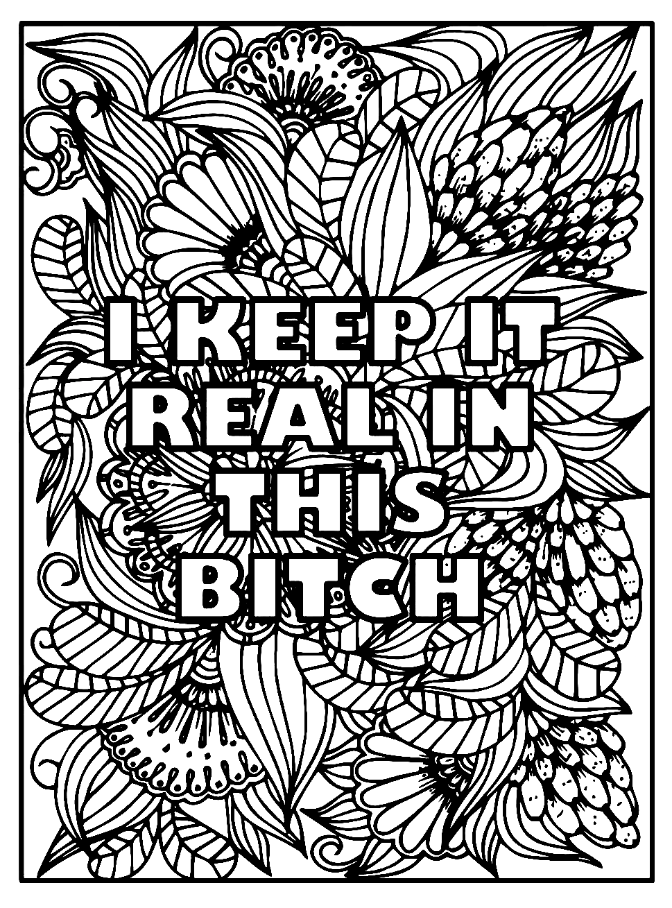 Download Swear Word Coloring Page