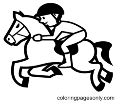 Equestrian Sports Coloring Pages