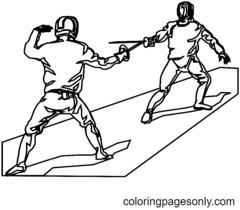 Fencing coloring pages Coloring Pages