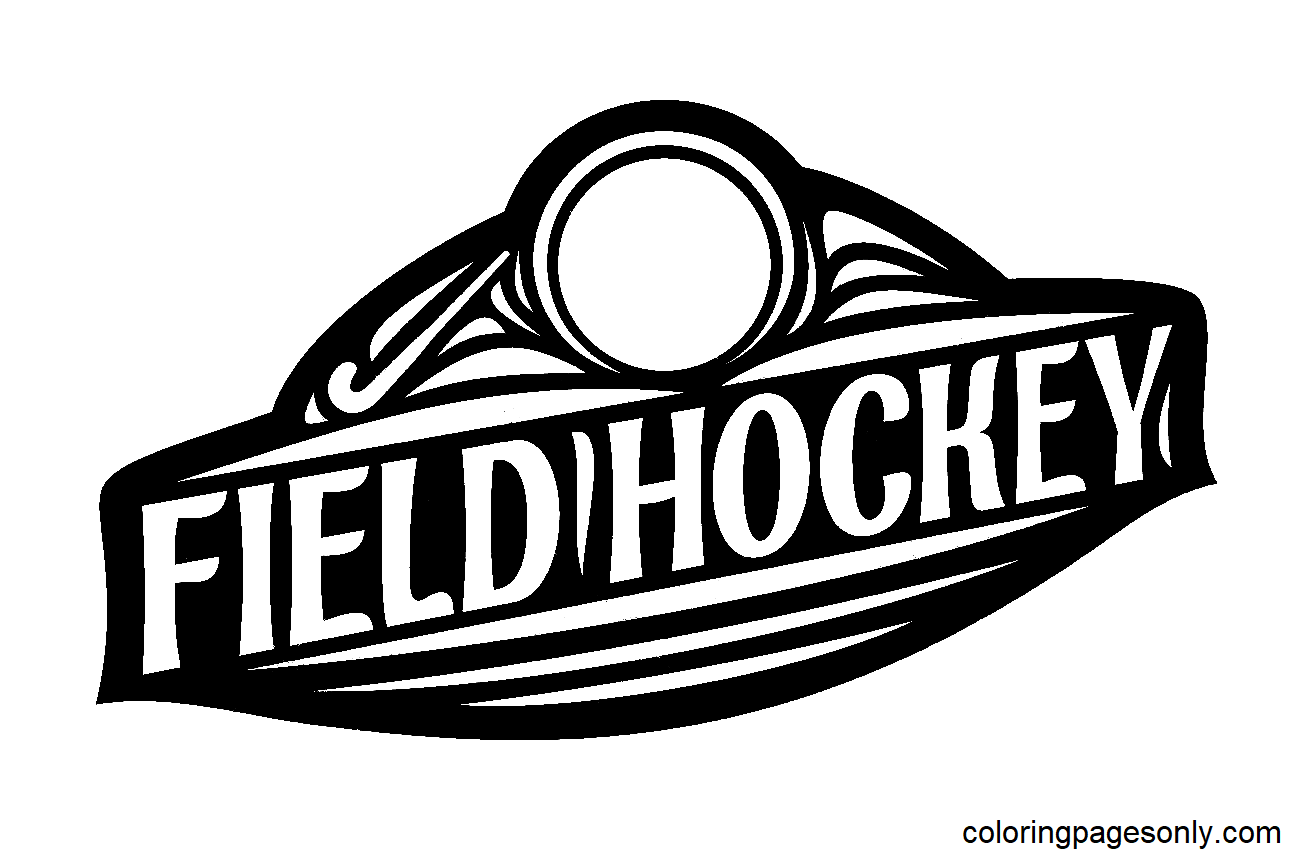 Логотип хоккея на траве из хоккея на траве