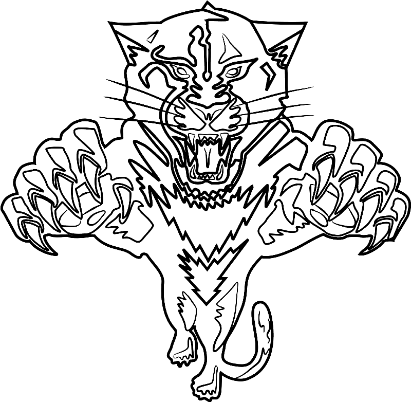 Florida Panthers Logo Coloring Pages
