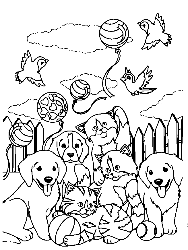 Forest, Casey, Caymus, Playtime, Sunflower, and Spotty Coloring Pages