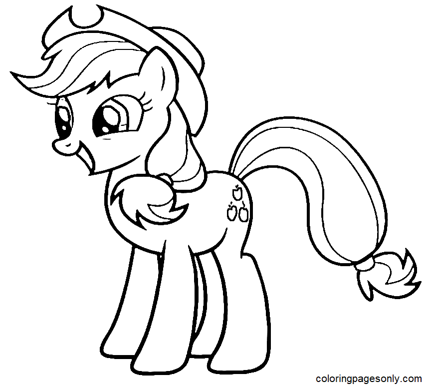 Free Applejack Coloring Pages
