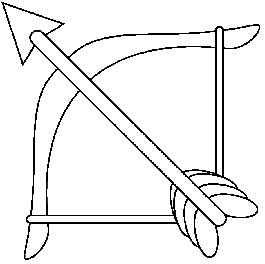 coloring pages archery pictures