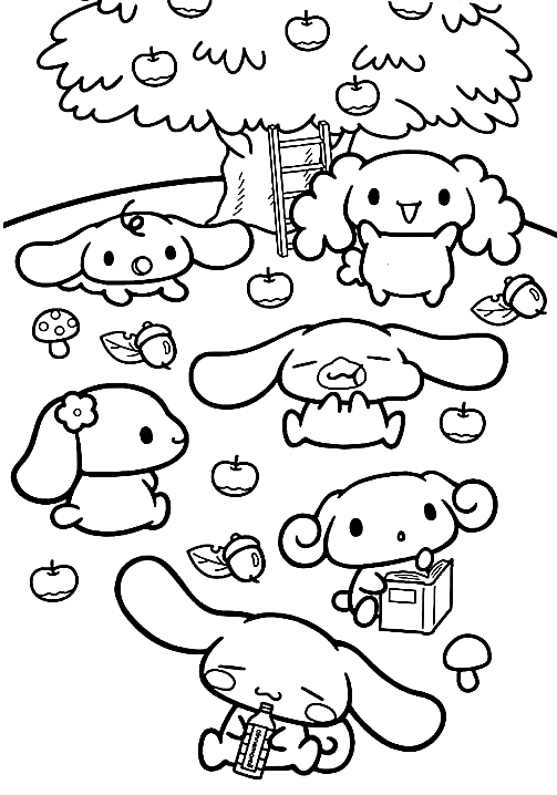 Free Cinnamoroll Coloring Pages