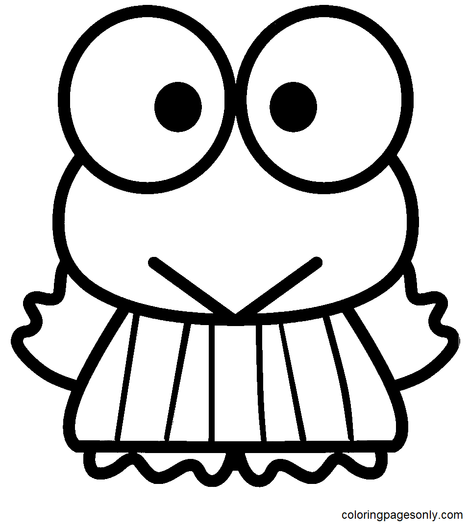 Free Keroppi Coloring Pages