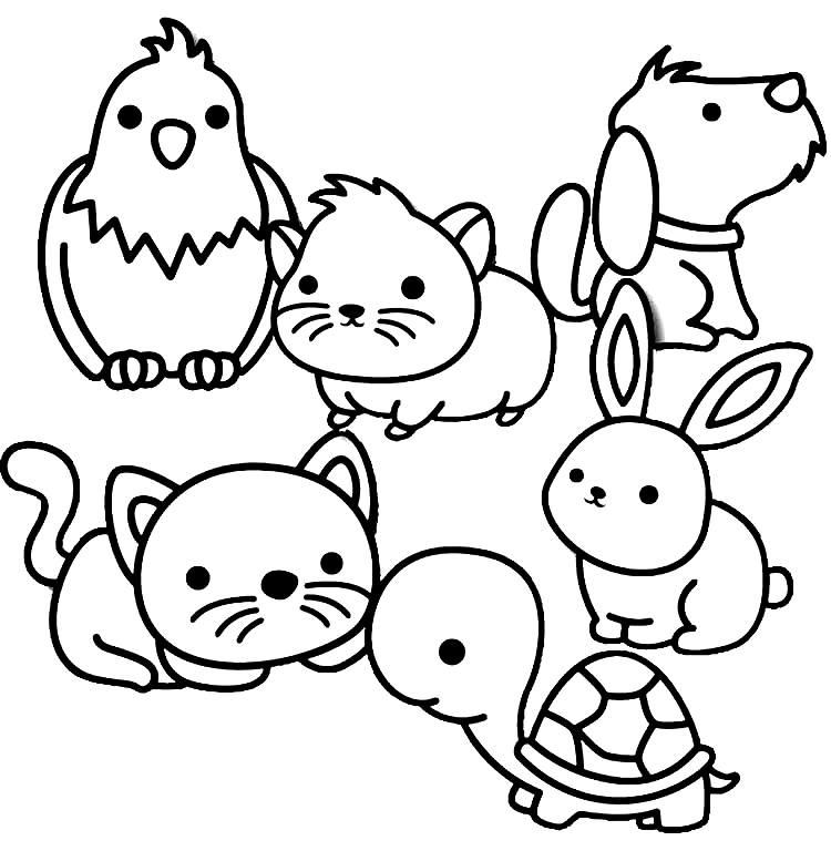 Free Pets Coloring Page