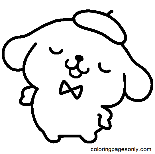 Free Pompompurin Coloring Page