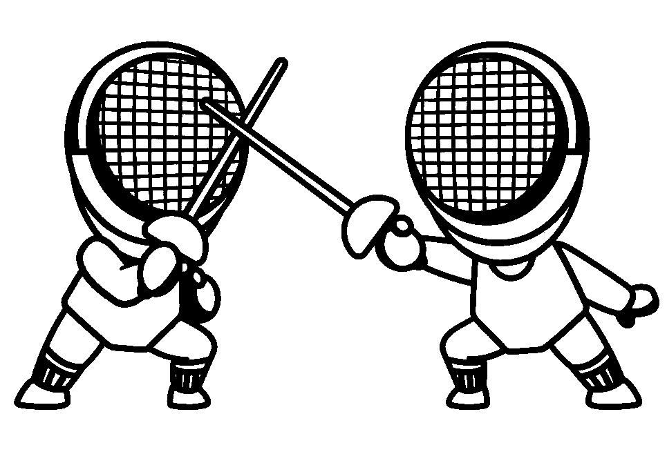 Free Printable Fencing Coloring Page