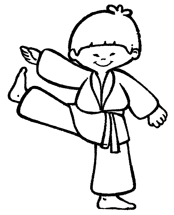 Karate de Artes Marciales para Imprimir Gratis
