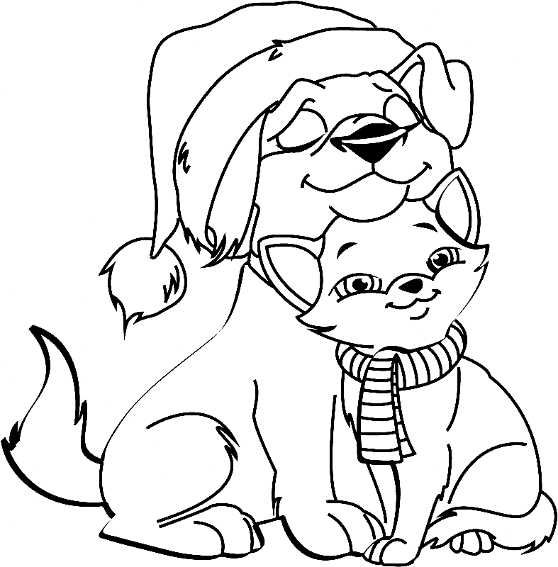 Free Printable Pets Coloring Page