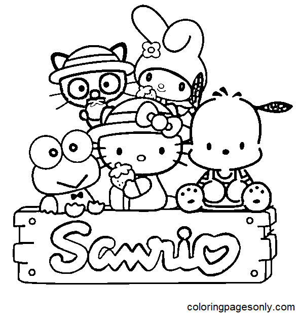 Sanrio Free Printable Coloring Pages Sanrio Coloring Pages Coloring