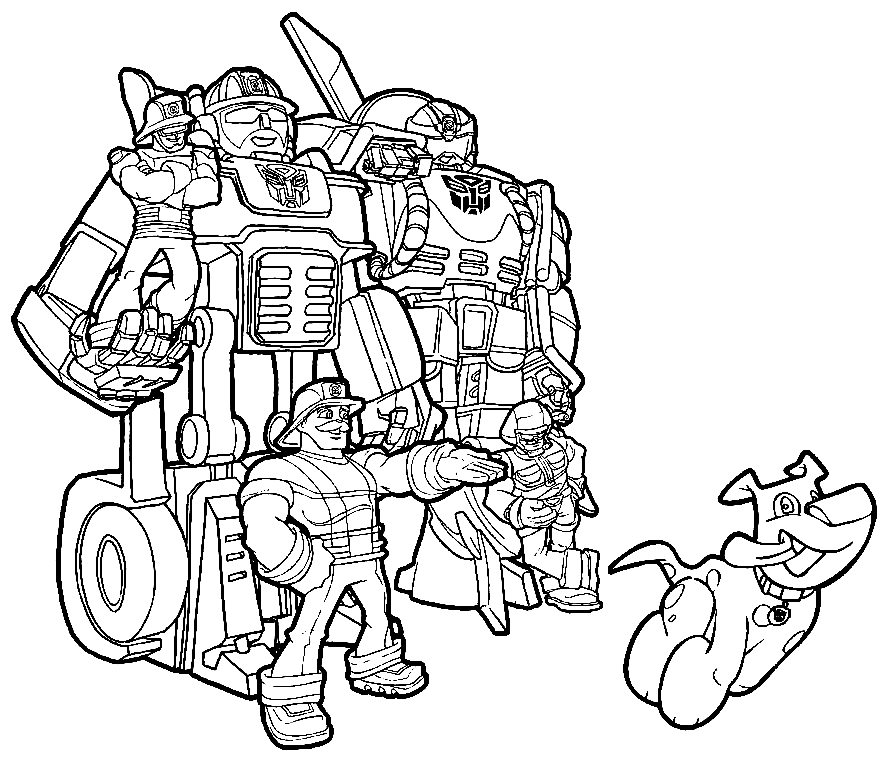 Free Transformers Rescue Bots Coloring Pages