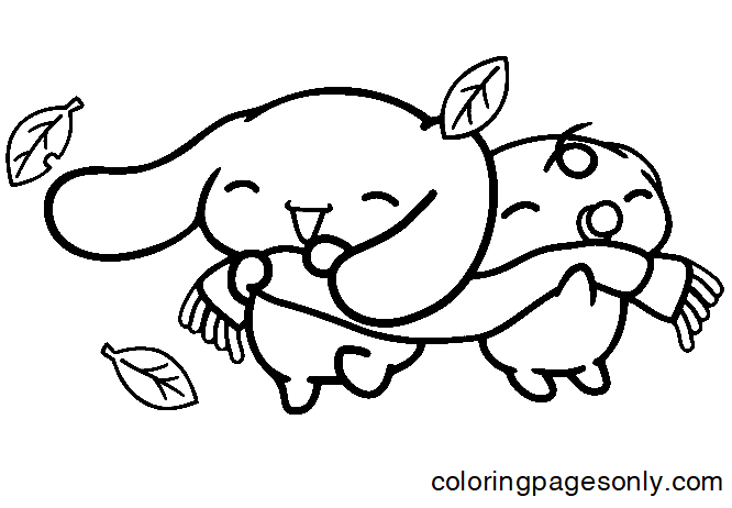 Funny Cinnamoroll Coloring Page
