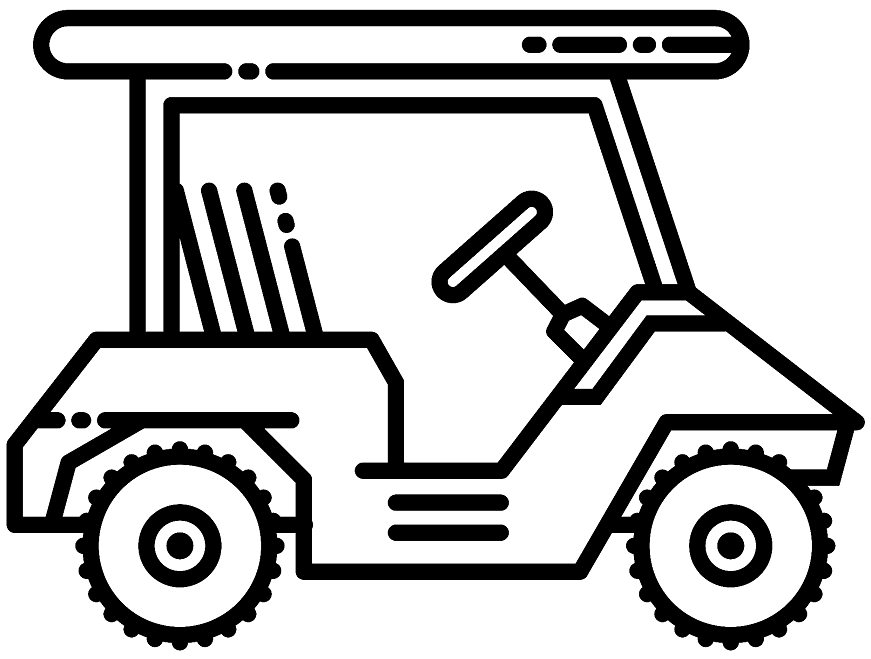 Golf Cart Coloring Pages