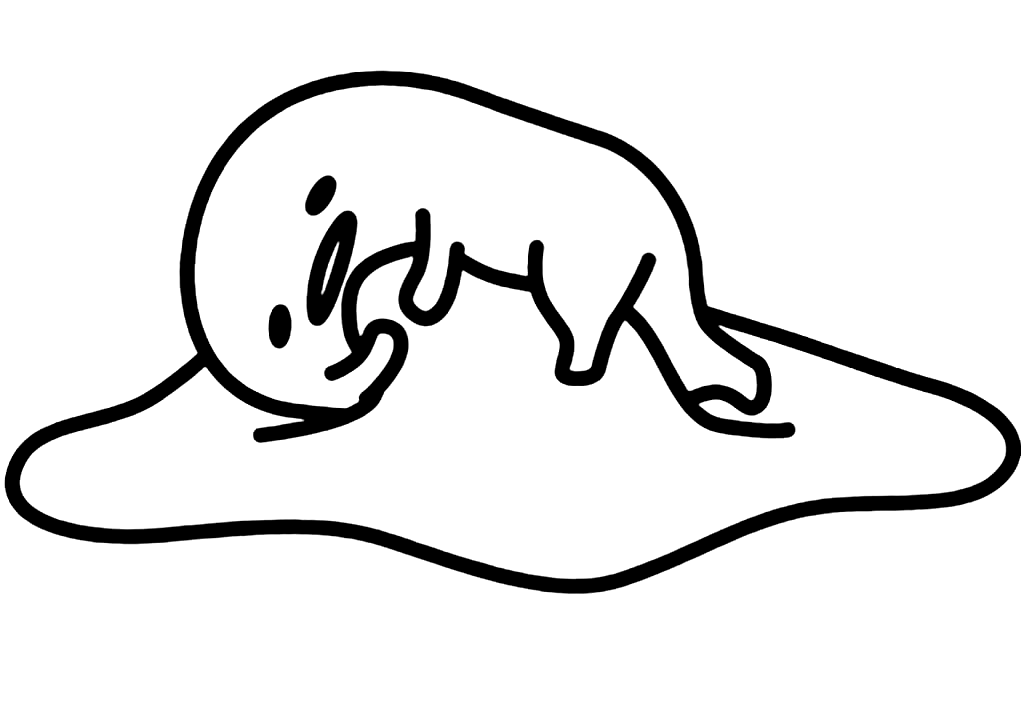 Gudetama Pictures Coloring Pages