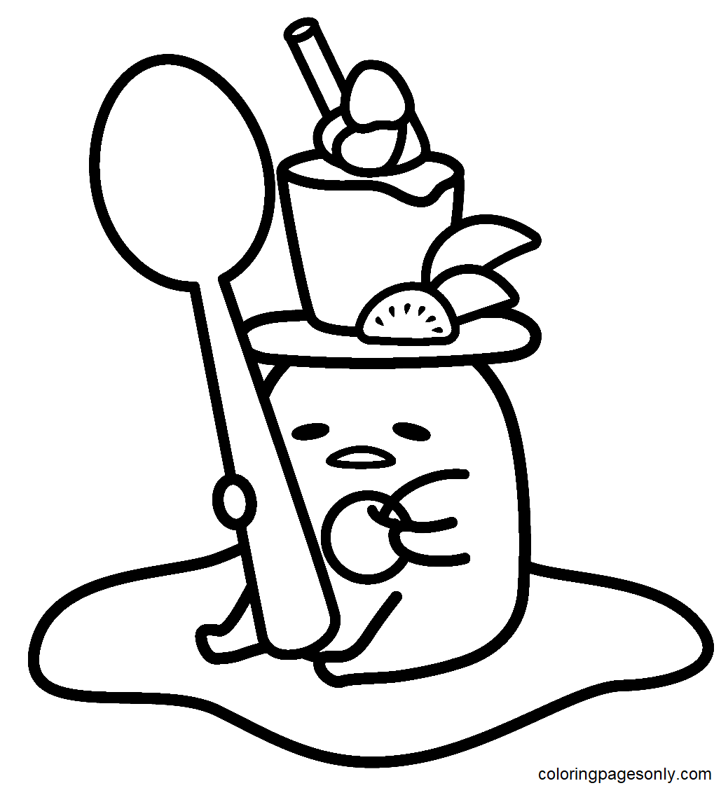 Gudetama Coloring Pages Free Printable Coloring Pages
