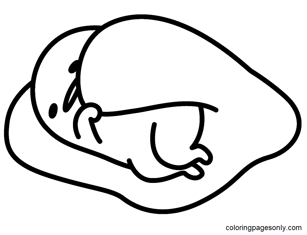 Gudetama for Kids Coloring Pages