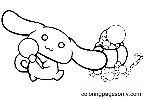 Halloween Cinnamoroll Coloring Pages