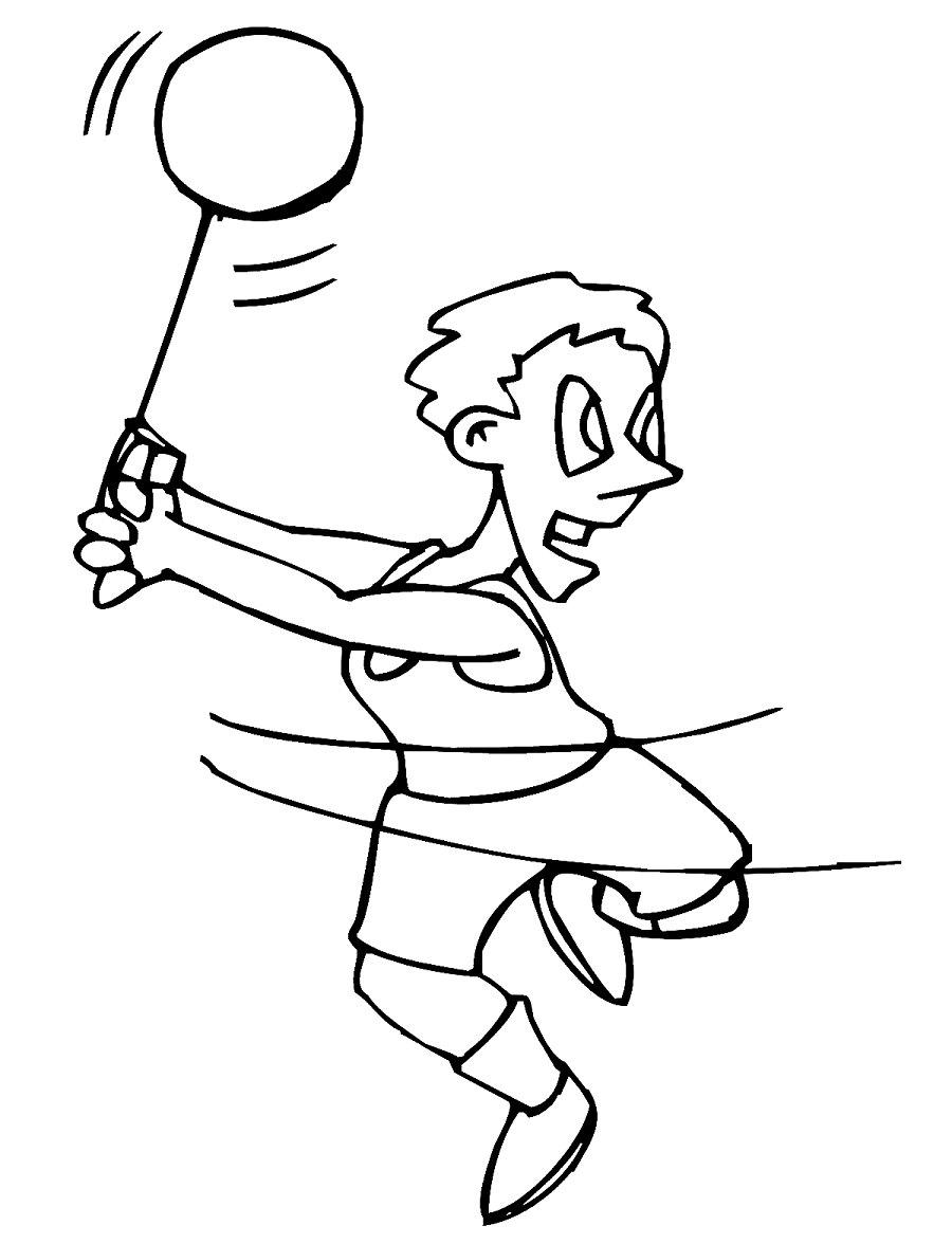 Hammer Throwing Coloring Page