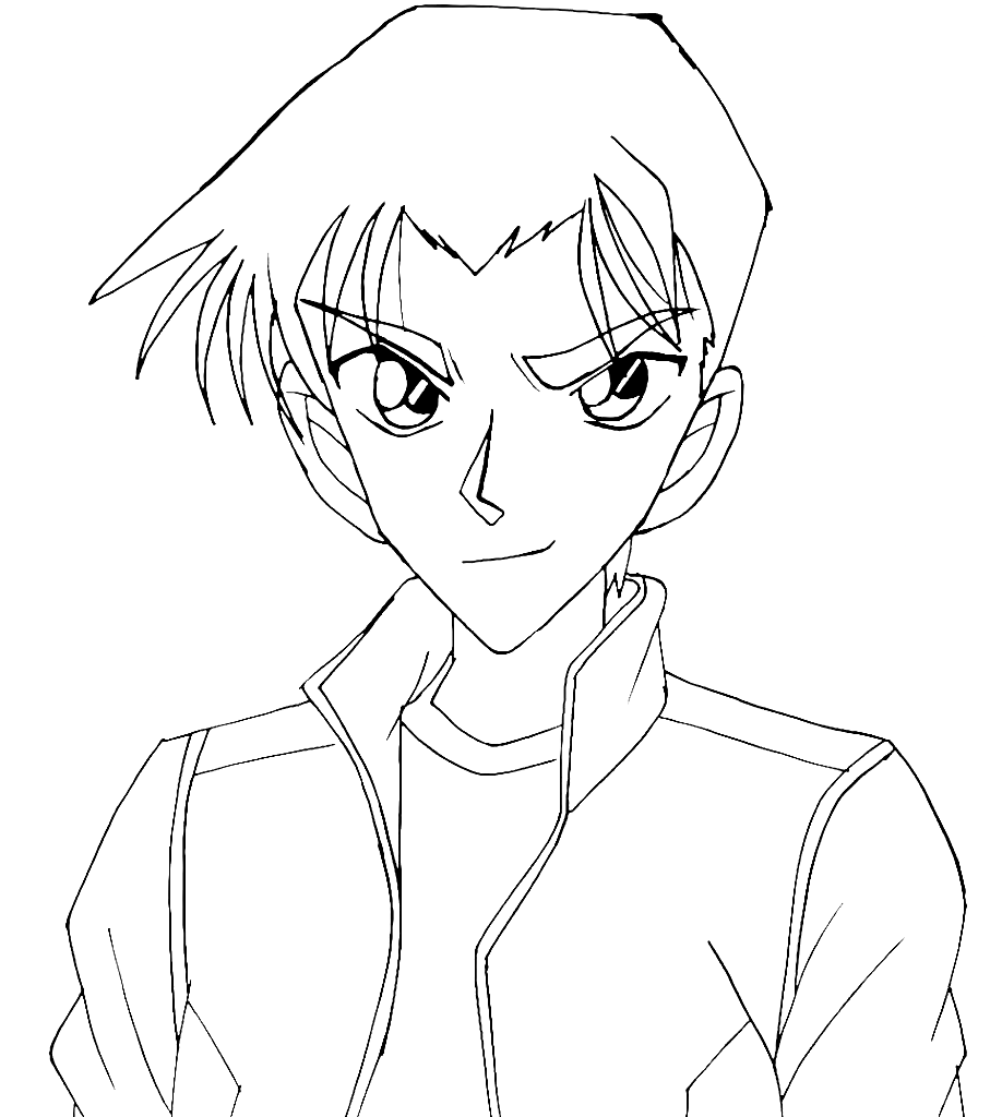 Heiji Hattori Coloring Pages