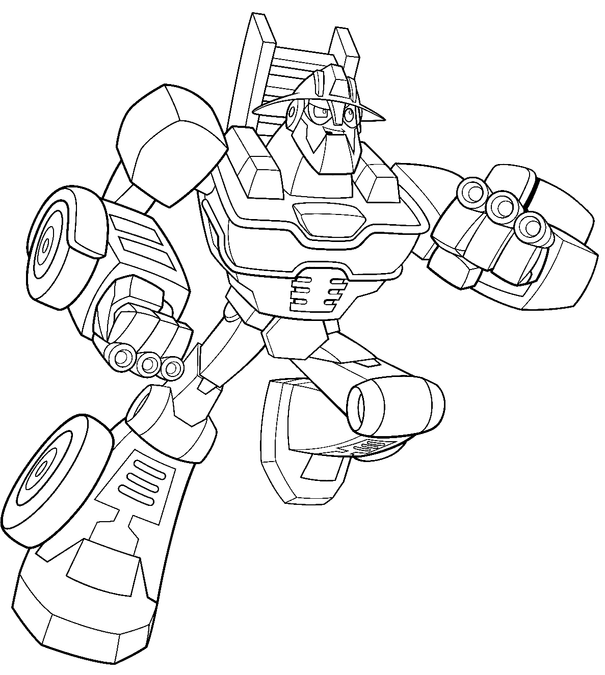 Fabulous Rescue Bots Chase Coloring Page Free Printab - vrogue.co