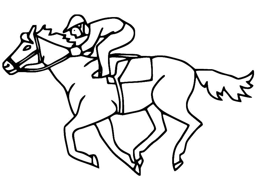 Paardenracer van de paardensport