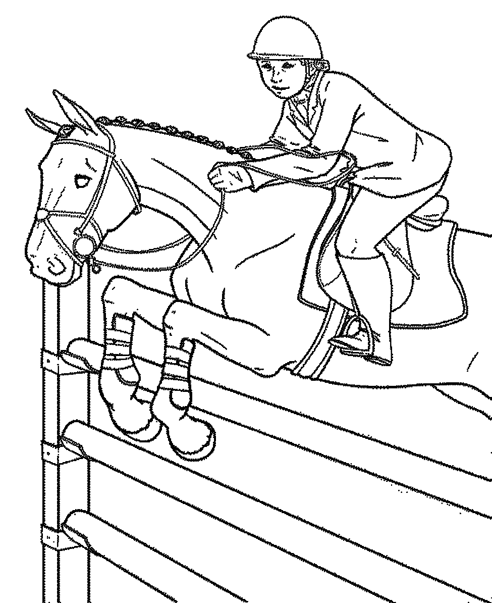 Horse Racing Sheets Coloring Page