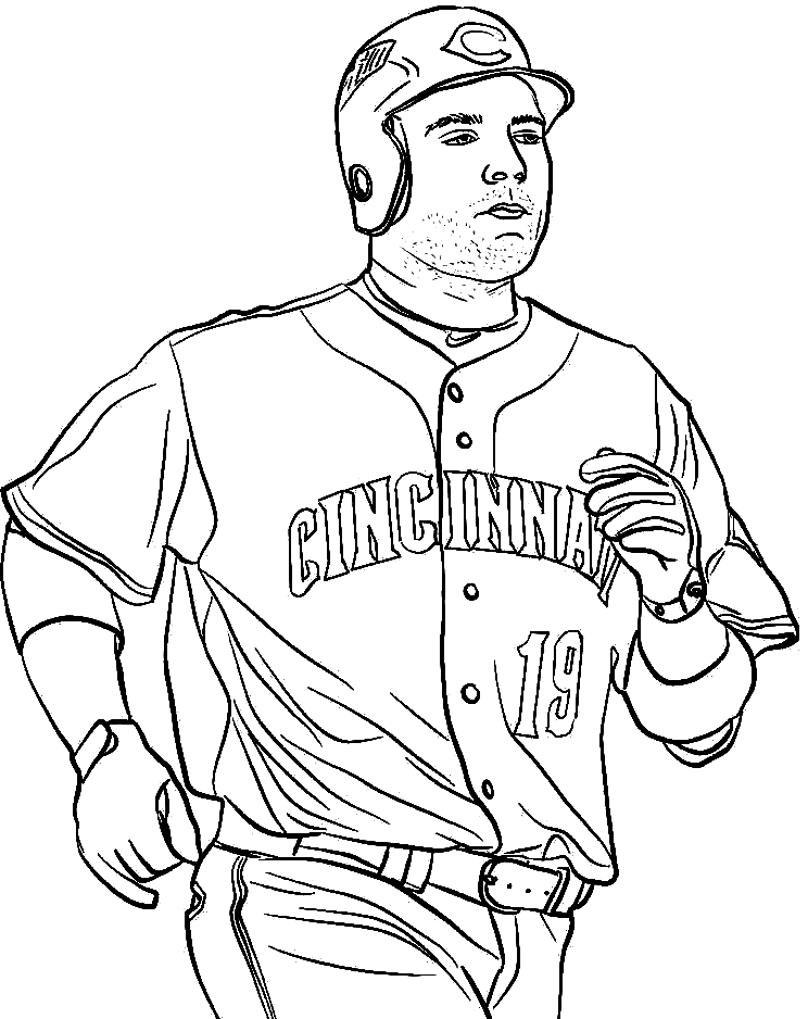 Joey Votto Coloring Page