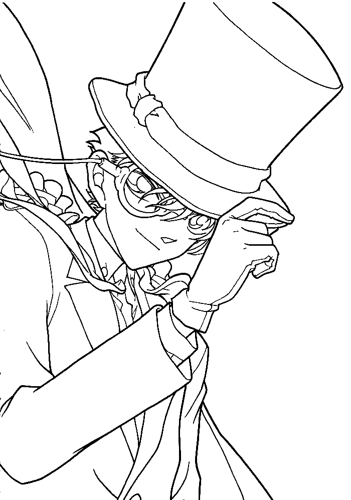 Kaitou Kid Coloring Pages