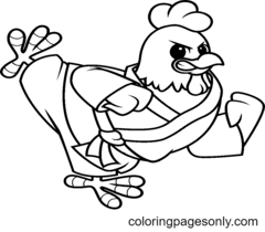 Karate Coloring Pages