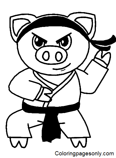 Karate-Schwein aus Karate