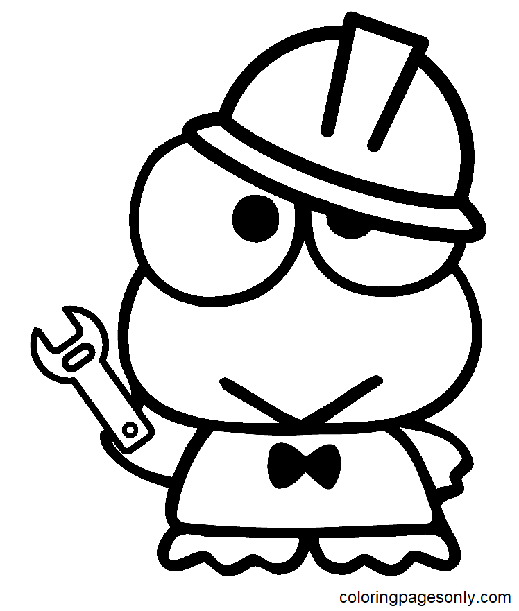 Keroppi Labor Coloring Pages