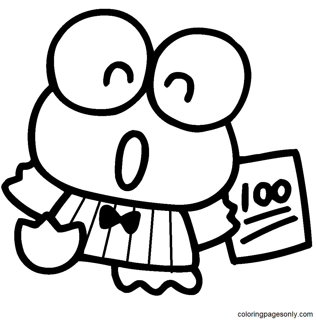 Keroppi Sanrio Coloring Pages Coloring Pages