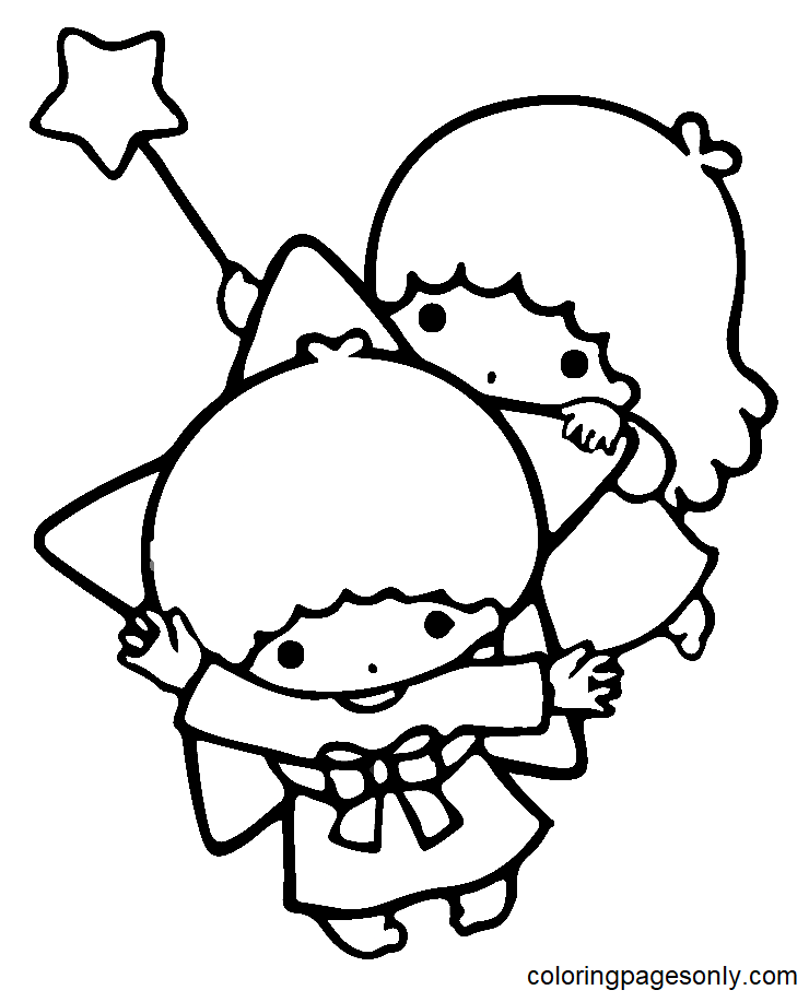 Kiki with Lala Coloring Pages