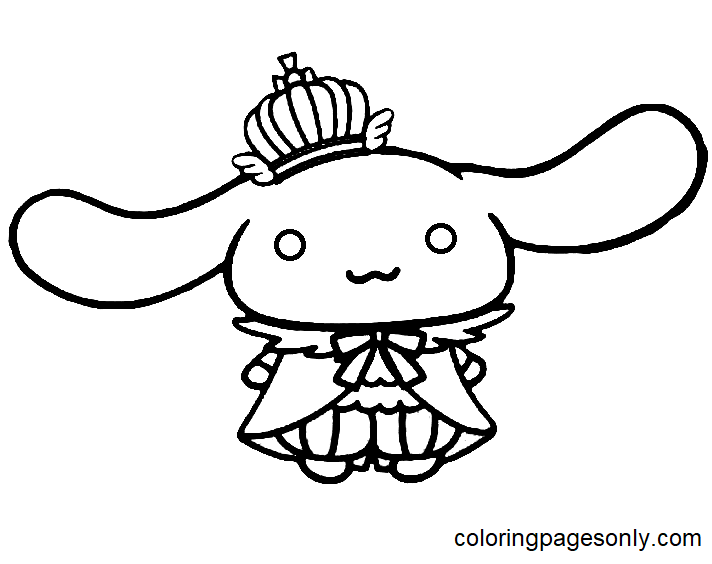King Cinnamoroll Coloring Pages