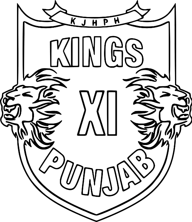 Pagina da colorare di Kings XI Punjab