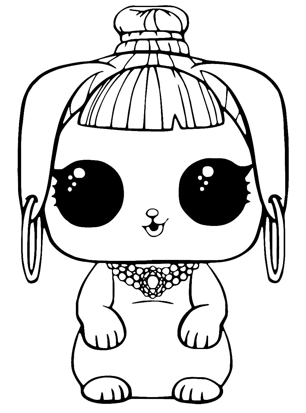 LOL Pets Bunny Wishes Coloring Page