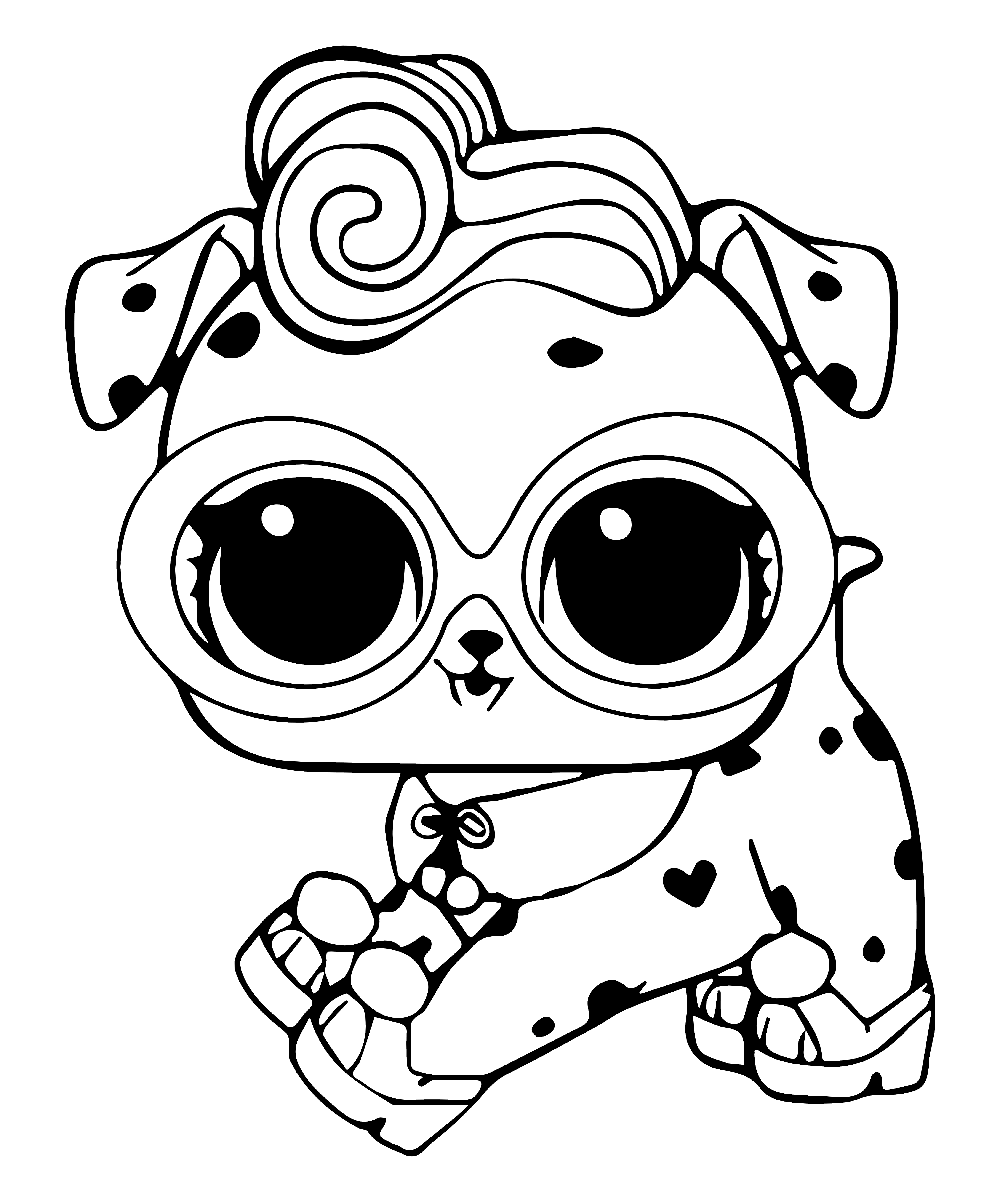 LOL Pets Dollmatian Coloring Pages