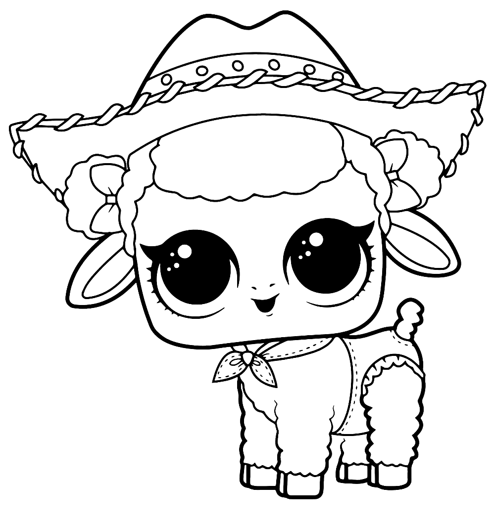 صفحة تلوين LOL Pets Lamb Dancer