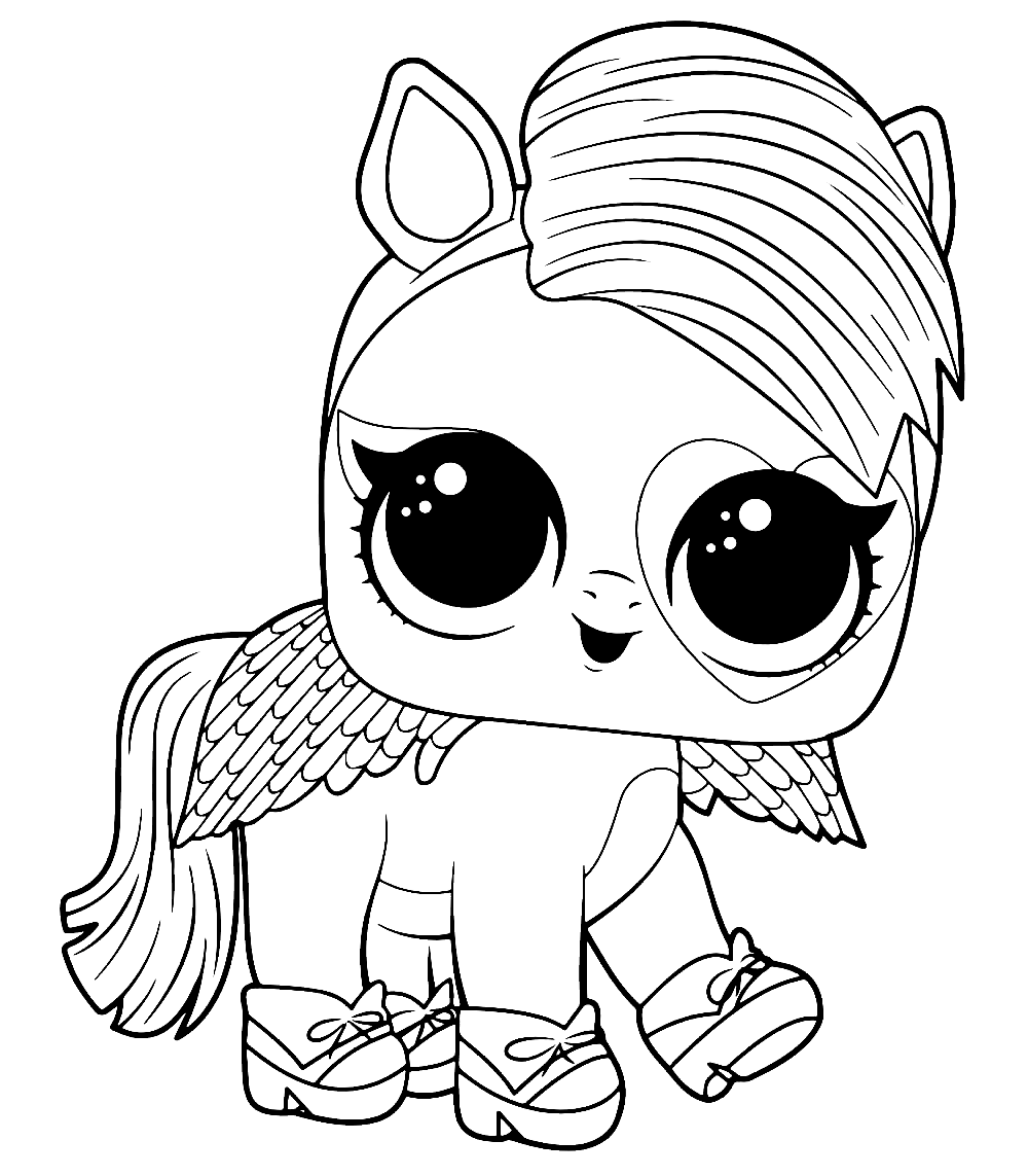 LOL Pets Pony Dancer Coloring Page