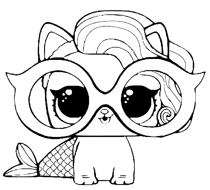 LOL Pets Splash Meow-Maid Coloring Pages