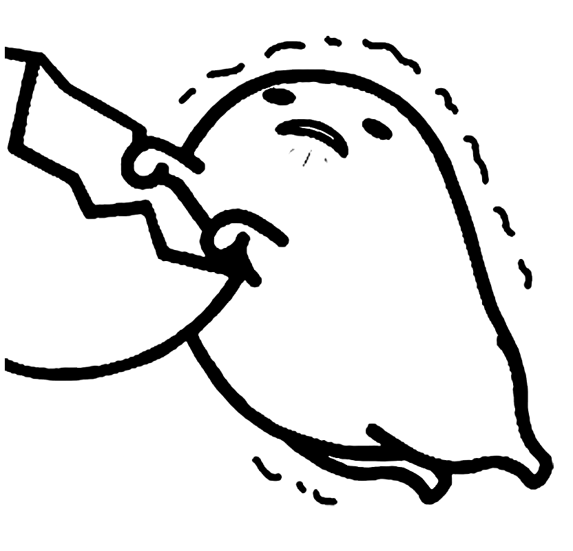 Lazy Gudetama Coloring Pages